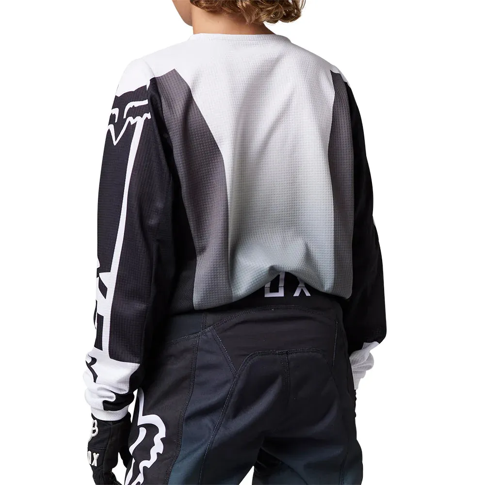 23 FOX YOUTH 180 LEED JERSEY [BLACK/WHITE] YXL