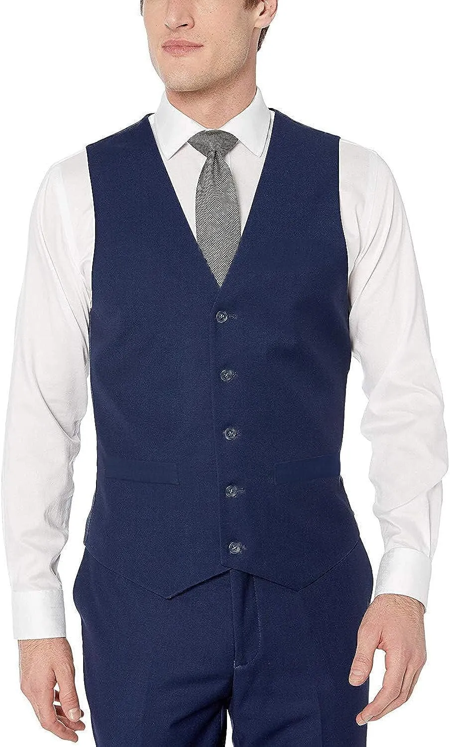 Adam Baker Men's Classic Fit Formal Business Suit Vest - Many Sizes & Colors Available