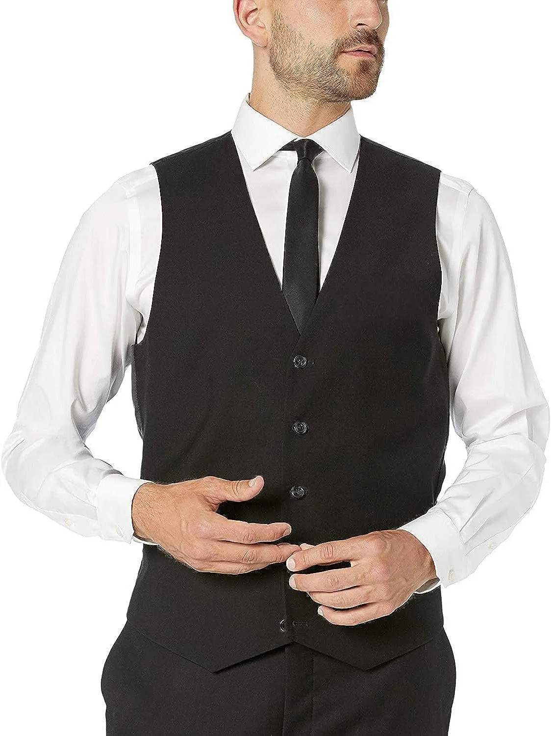 Adam Baker Men's Classic Fit Formal Business Suit Vest - Many Sizes & Colors Available