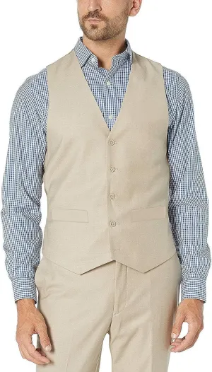 Adam Baker Men's Classic Fit Formal Business Suit Vest - Many Sizes & Colors Available