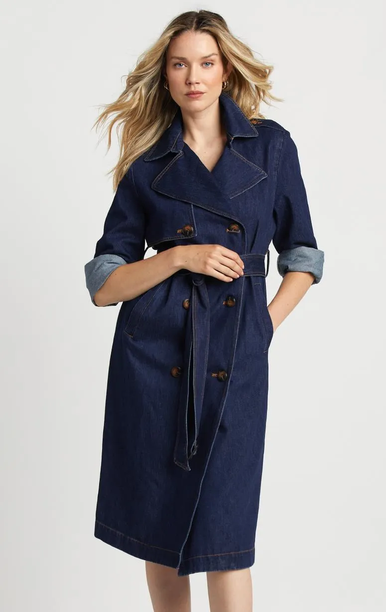 Adroit - Denim Trench Coat