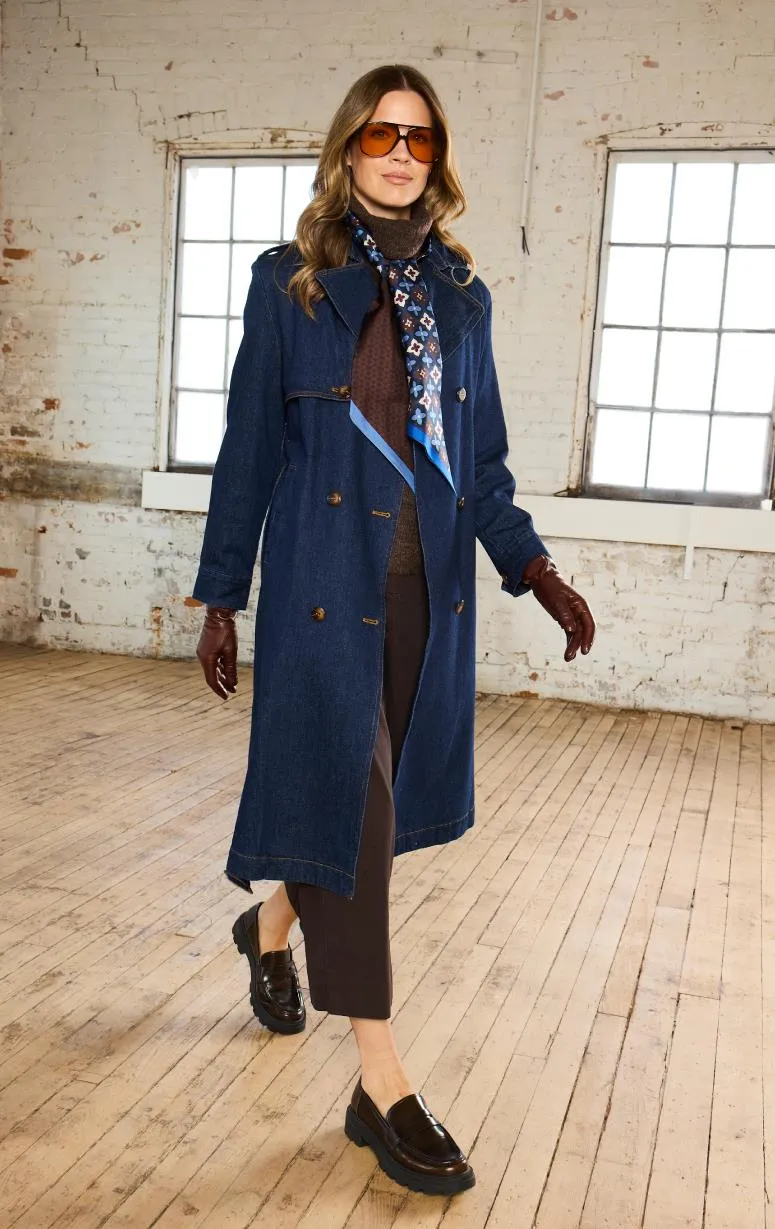 Adroit - Denim Trench Coat