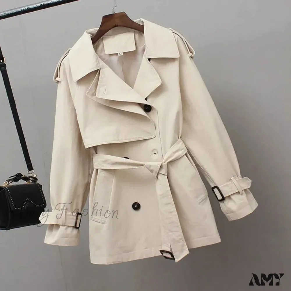 Amy Fashion - Temperament Windbreaker Trench Coat