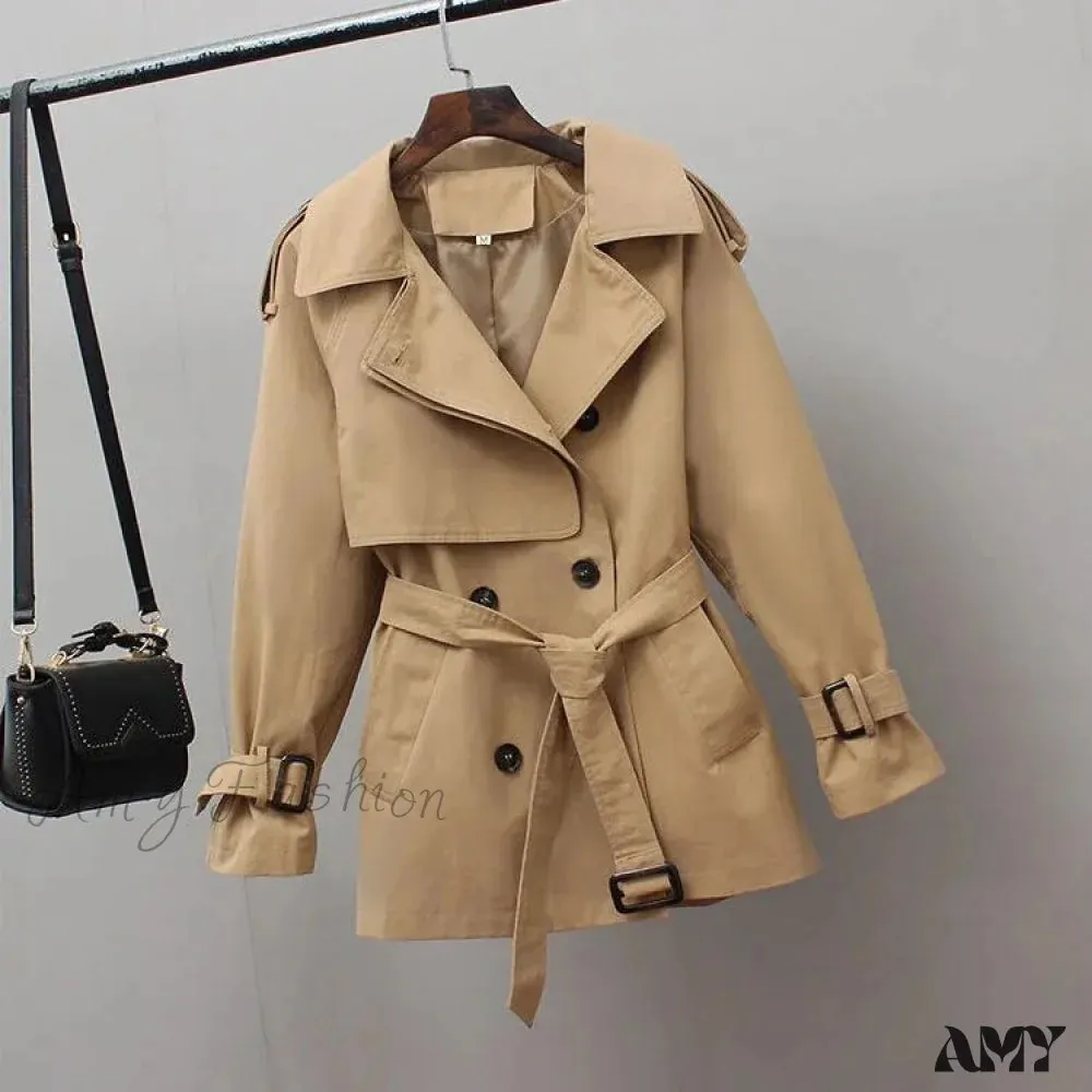 Amy Fashion - Temperament Windbreaker Trench Coat