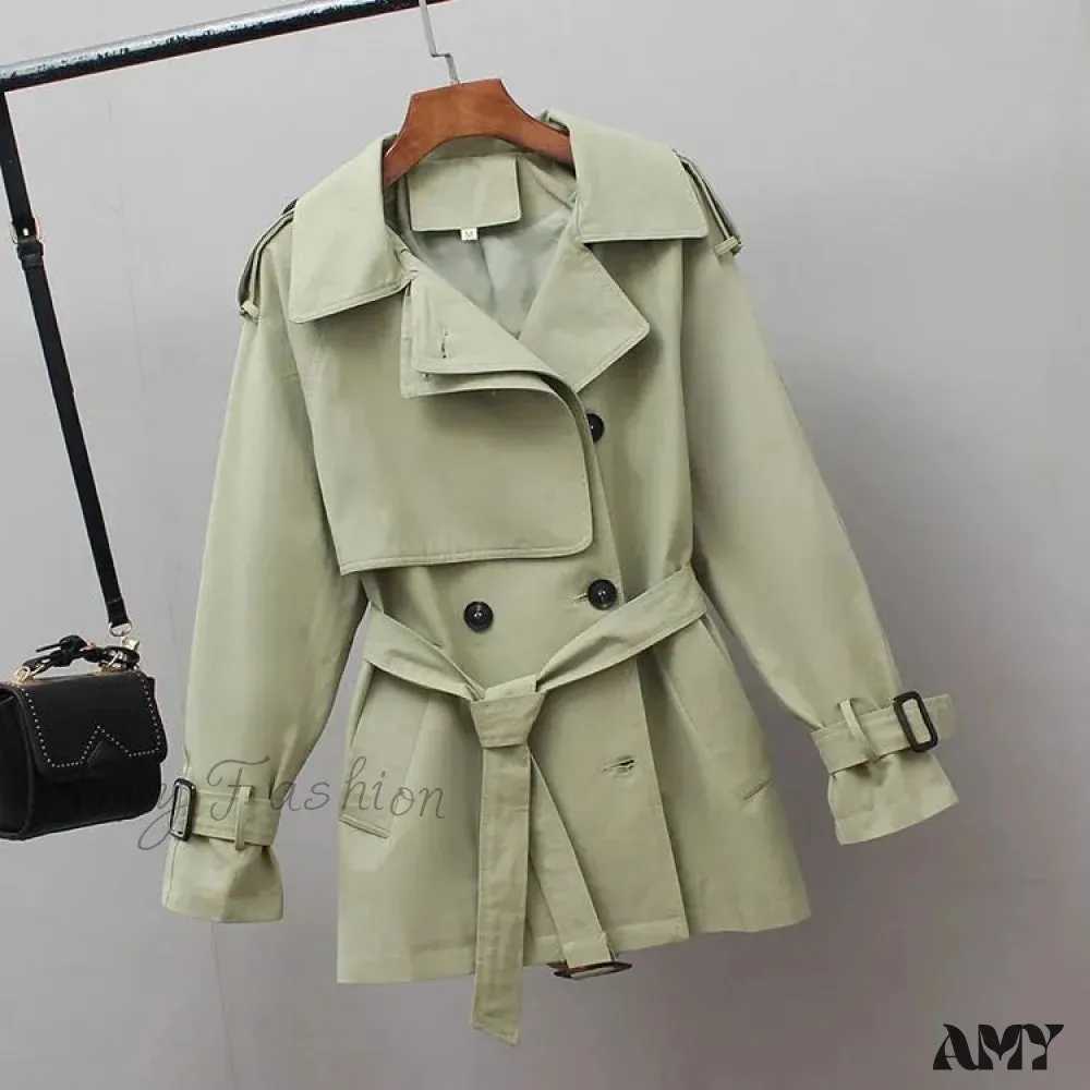 Amy Fashion - Temperament Windbreaker Trench Coat