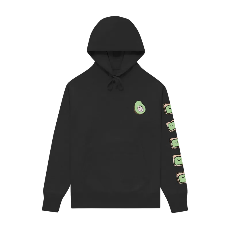 Avocado Bean Black Hoodie