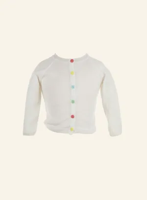 Baby / Toddler Classic Cardigan - Ivory White