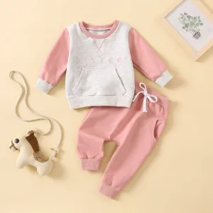 Bank Reversible Jacket Newborn Infant Baby Unisex Cotton letter outfit for girls