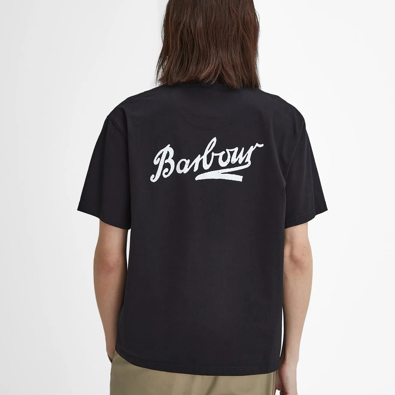 Barbour Bowery Oversized Graphic T-Shirt Black