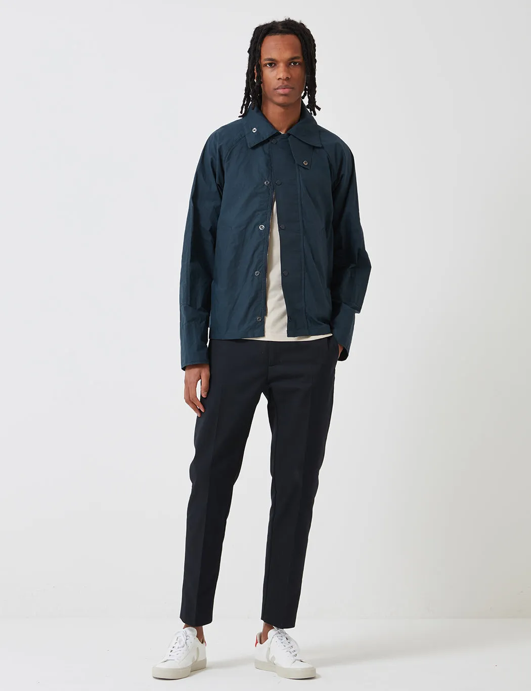 Barbour x Engineered Garments Unlined Graham Jacket - Navy Blue