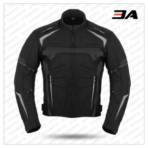 Black Motowizard Design Motorcycle Jacket