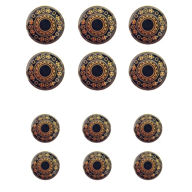 Blue Gold Designer Metal Suit Buttons