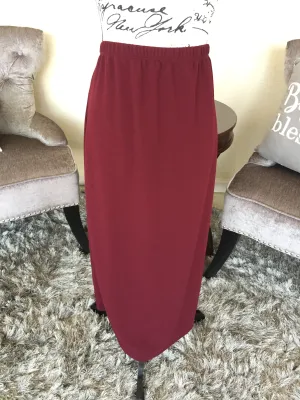 Burgundy Classic Liverpool Skirt