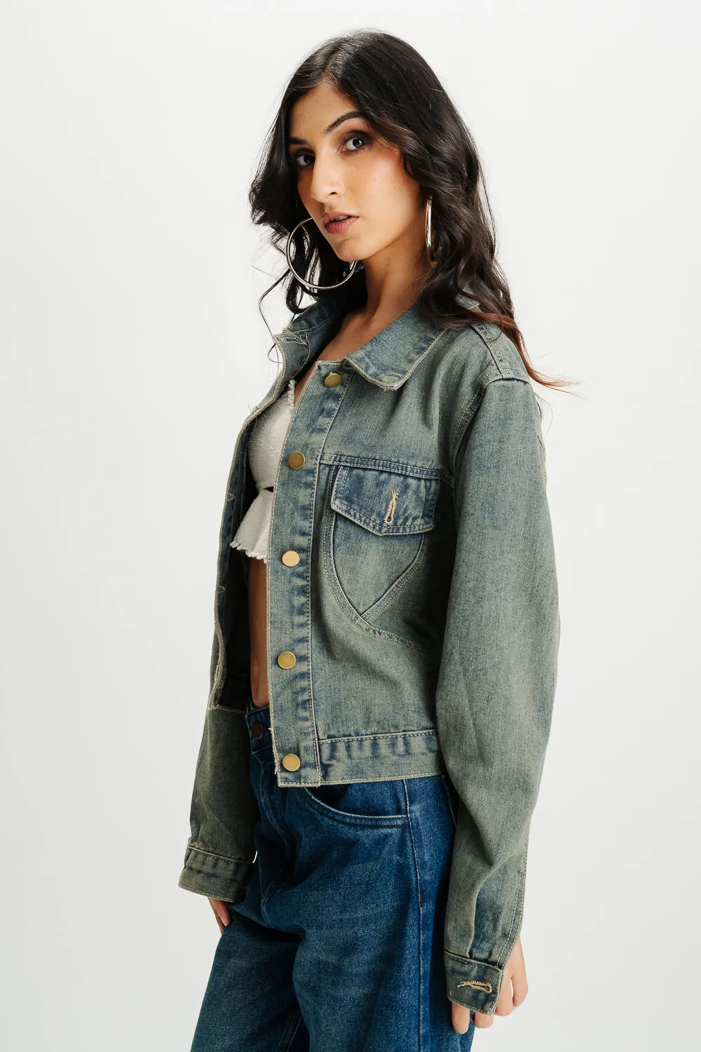 Button Me Up Denim Jacket