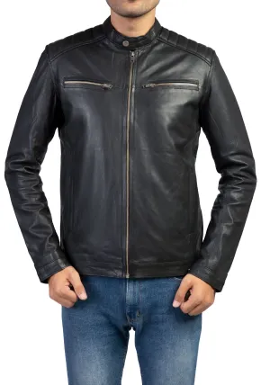 Café Race Style Mens Biker Jacket