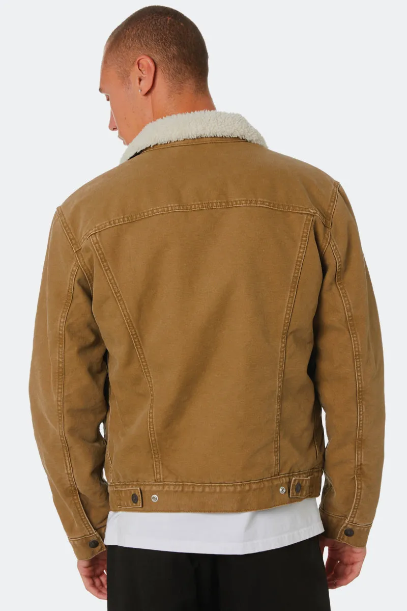 Canvas Sherpa Trucker Jacket