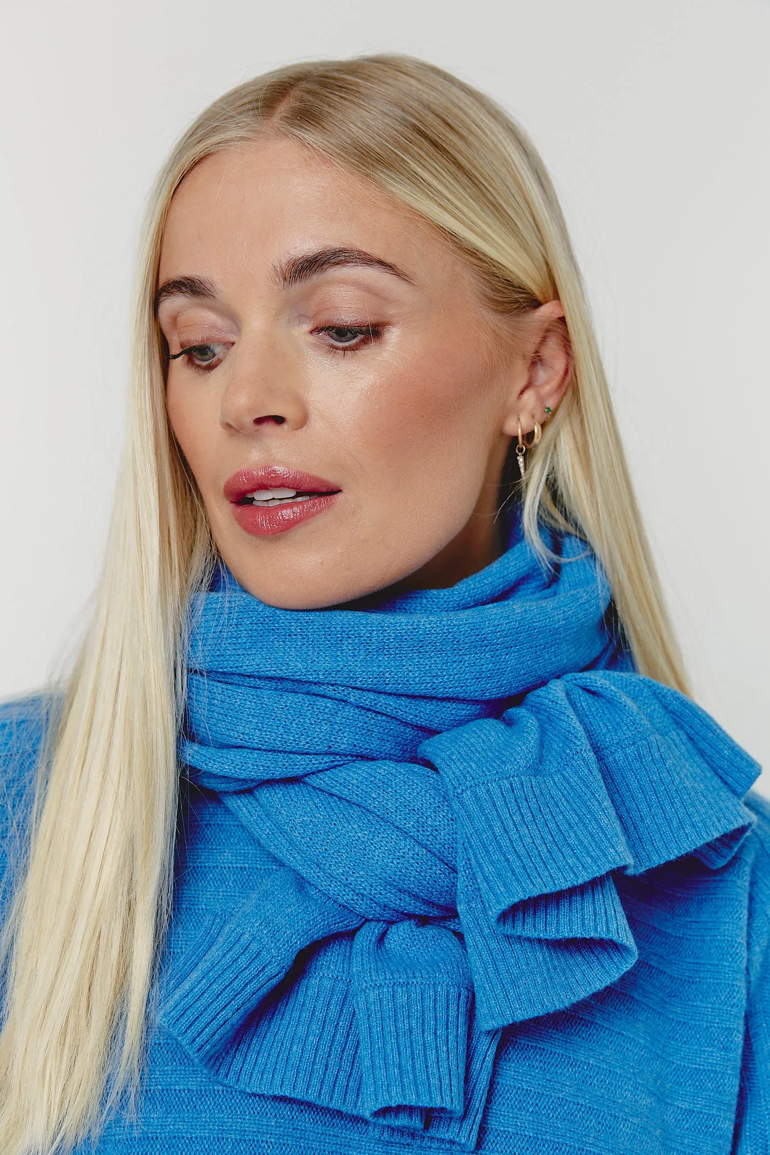 Classic Cashmere Scarf - Hockney Blue