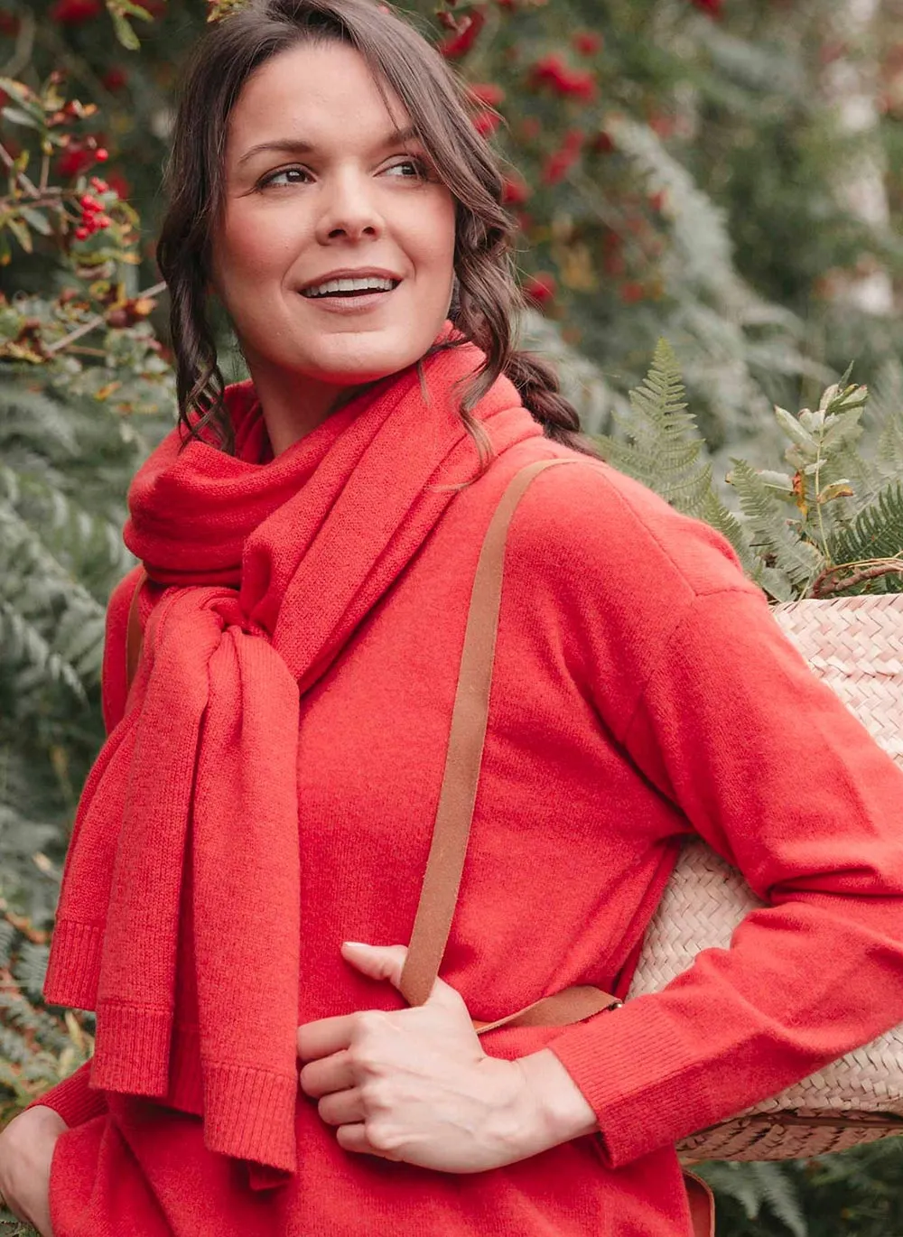 Classic Cashmere Scarf - Red