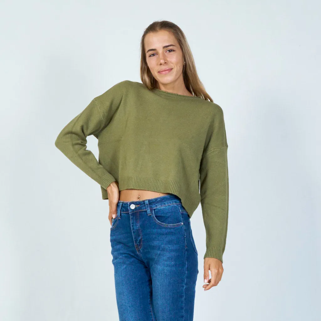 Classic crewneck pullover wholesale