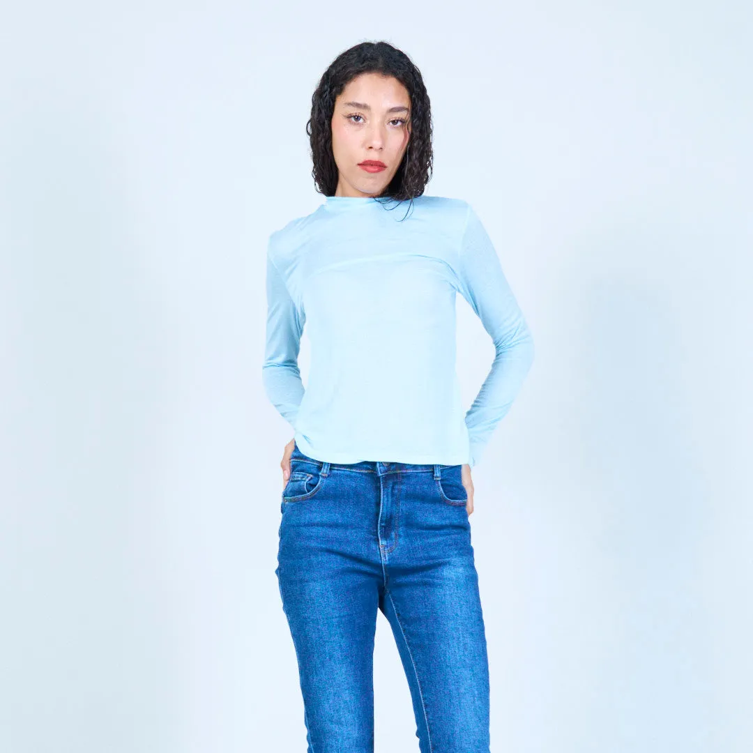 Classic fitted knit top wholesale