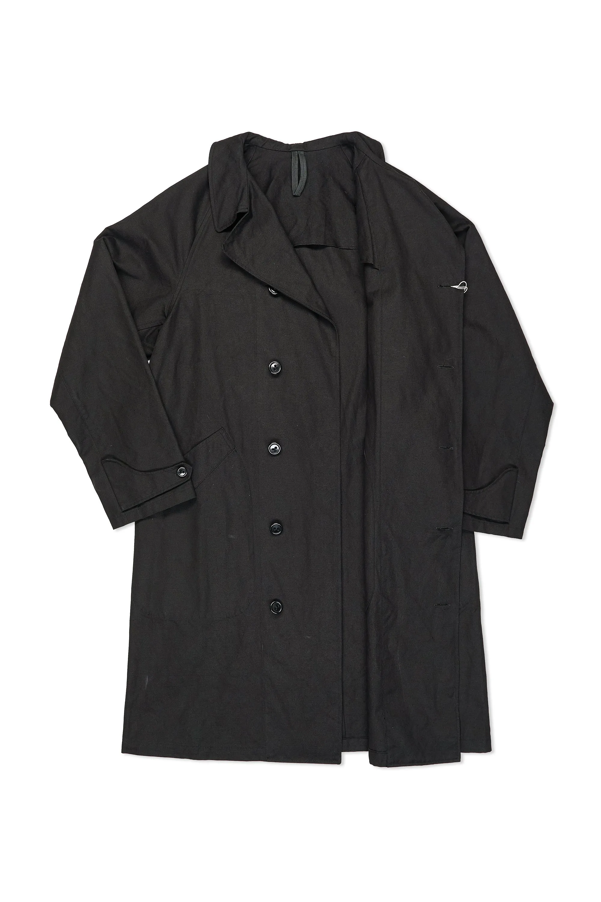 Cohérence Mitsou Black Cotton Linen Coat