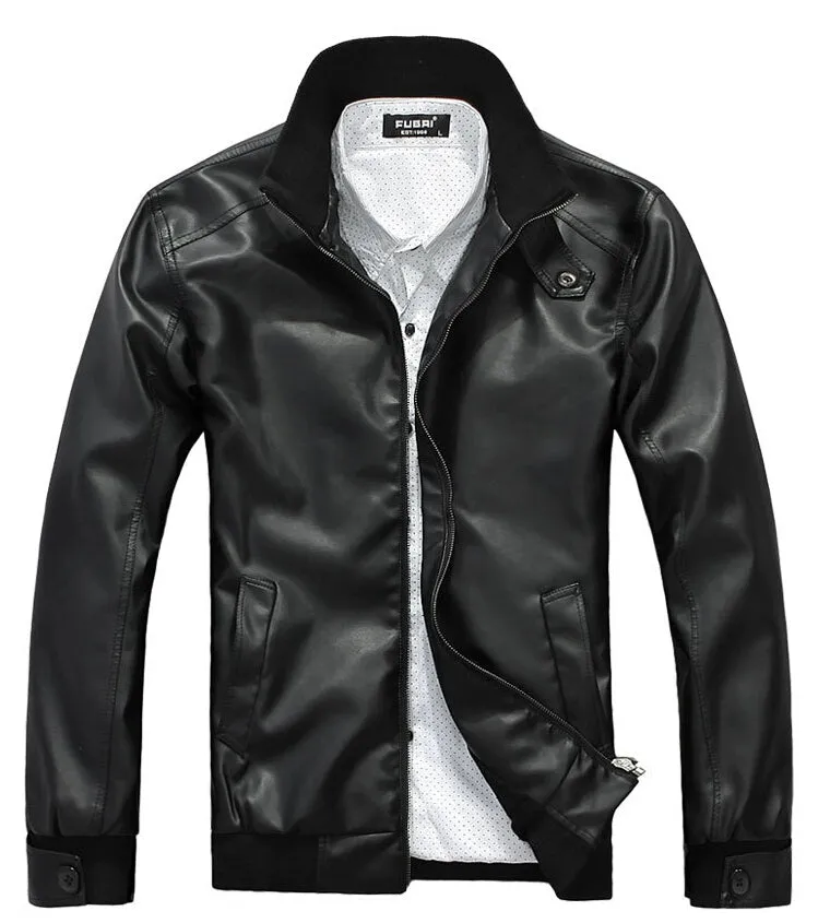 Cross-Border Supply Simple Korean Style Slim Fit Fashion Motorcycle