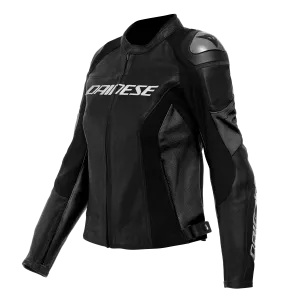 DAINESE RACING 4 LADY BLACK/BLACK PERFORATED LEATHER WOMENS JACKET