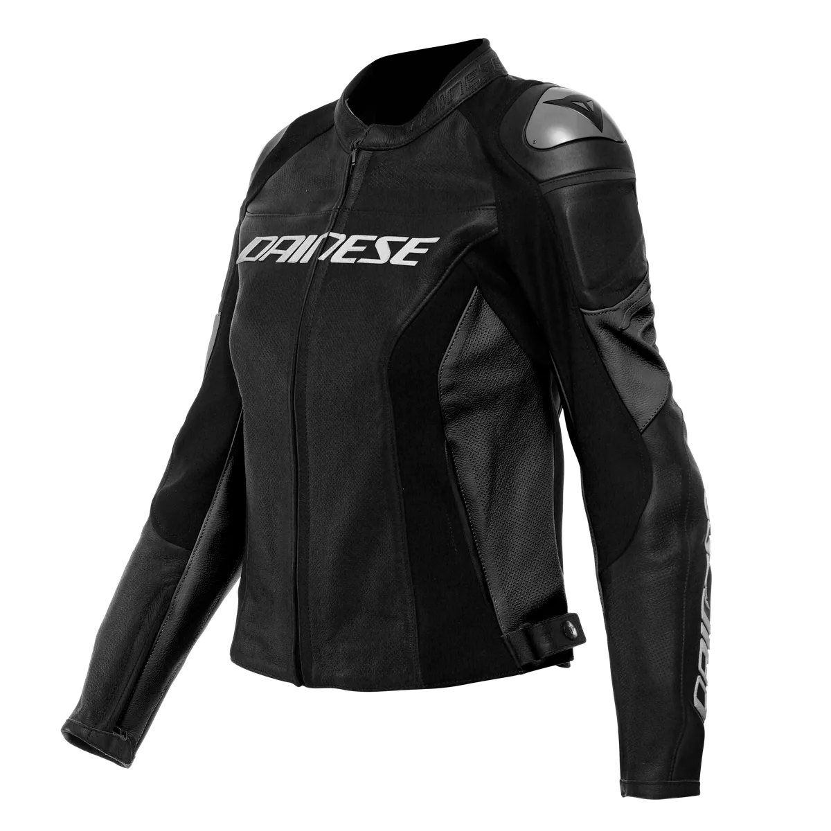 DAINESE RACING 4 LADY BLACK/BLACK PERFORATED LEATHER WOMENS JACKET