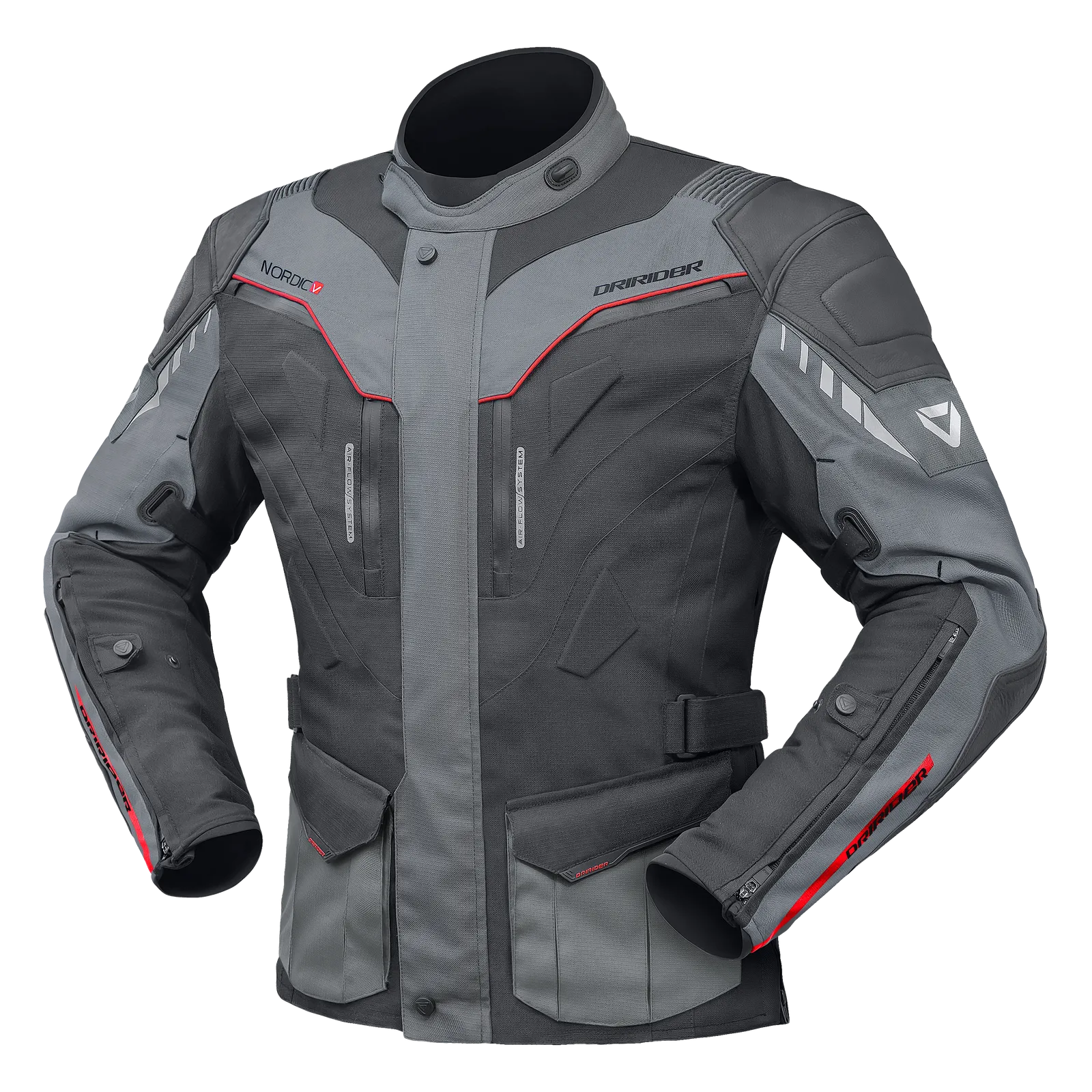 DRIRIDER NORDIC V DARK GREY/GREY TEXTILE JACKET