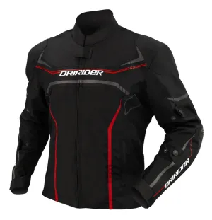 DRIRIDER ORIGIN BLACK/RED TEXTILE JACKET