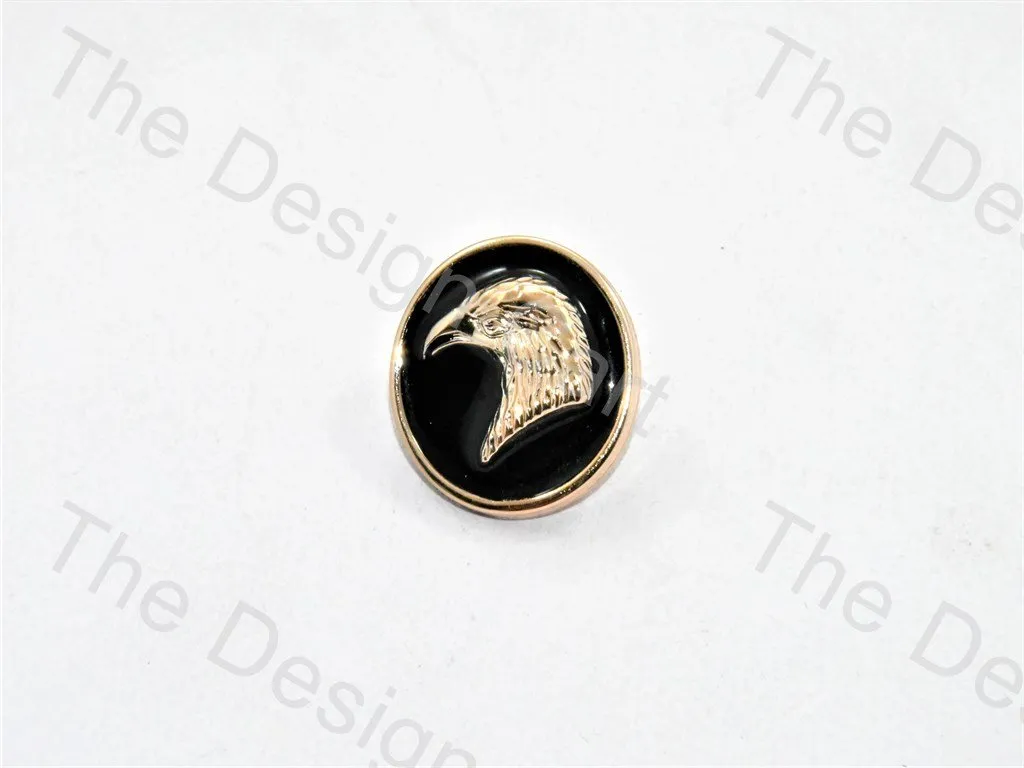 Eagle Head Design Black Suit Buttons