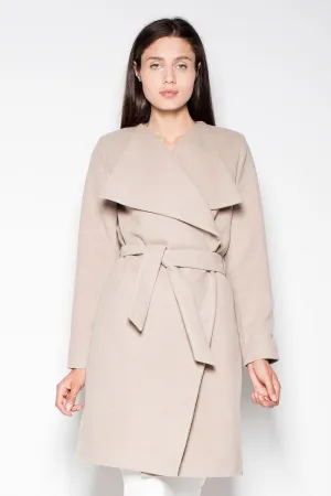 Elegant Belted Overcoat Venaton - Embrace Timeless Luxury