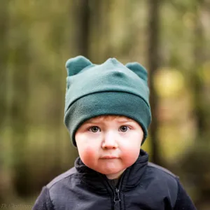 Felted Organic Merino Winter Bear Hat