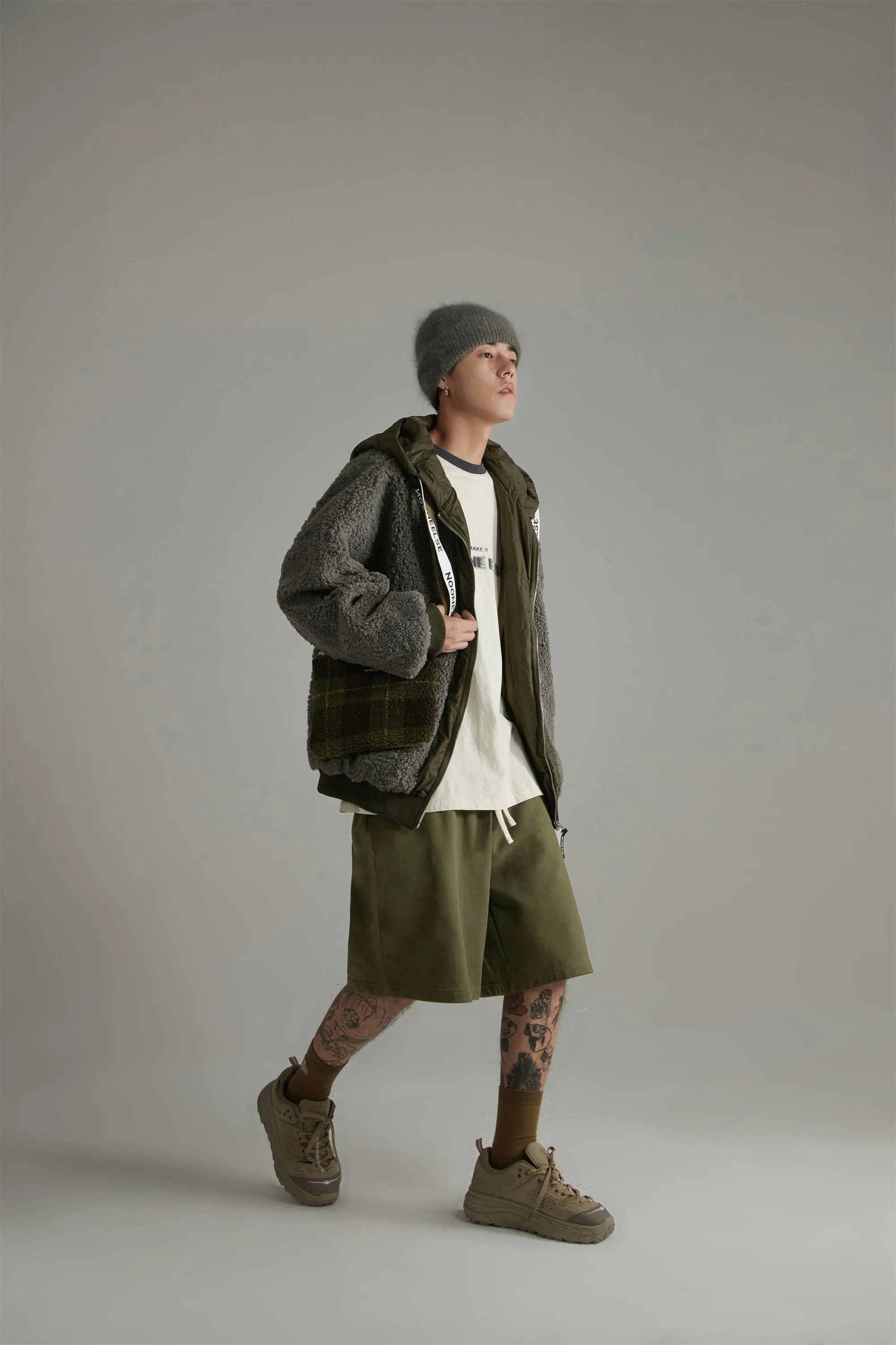 Fleece Loose Fit Hoodie Jacket