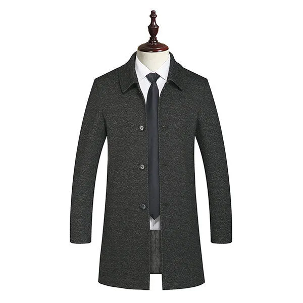 Gentlemanlike Single-breasted Trench Coat