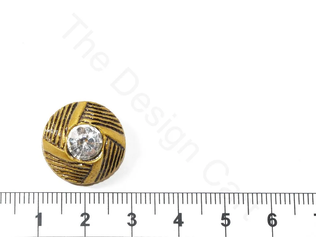 Golden Designer Stud Acrylic Coat Buttons