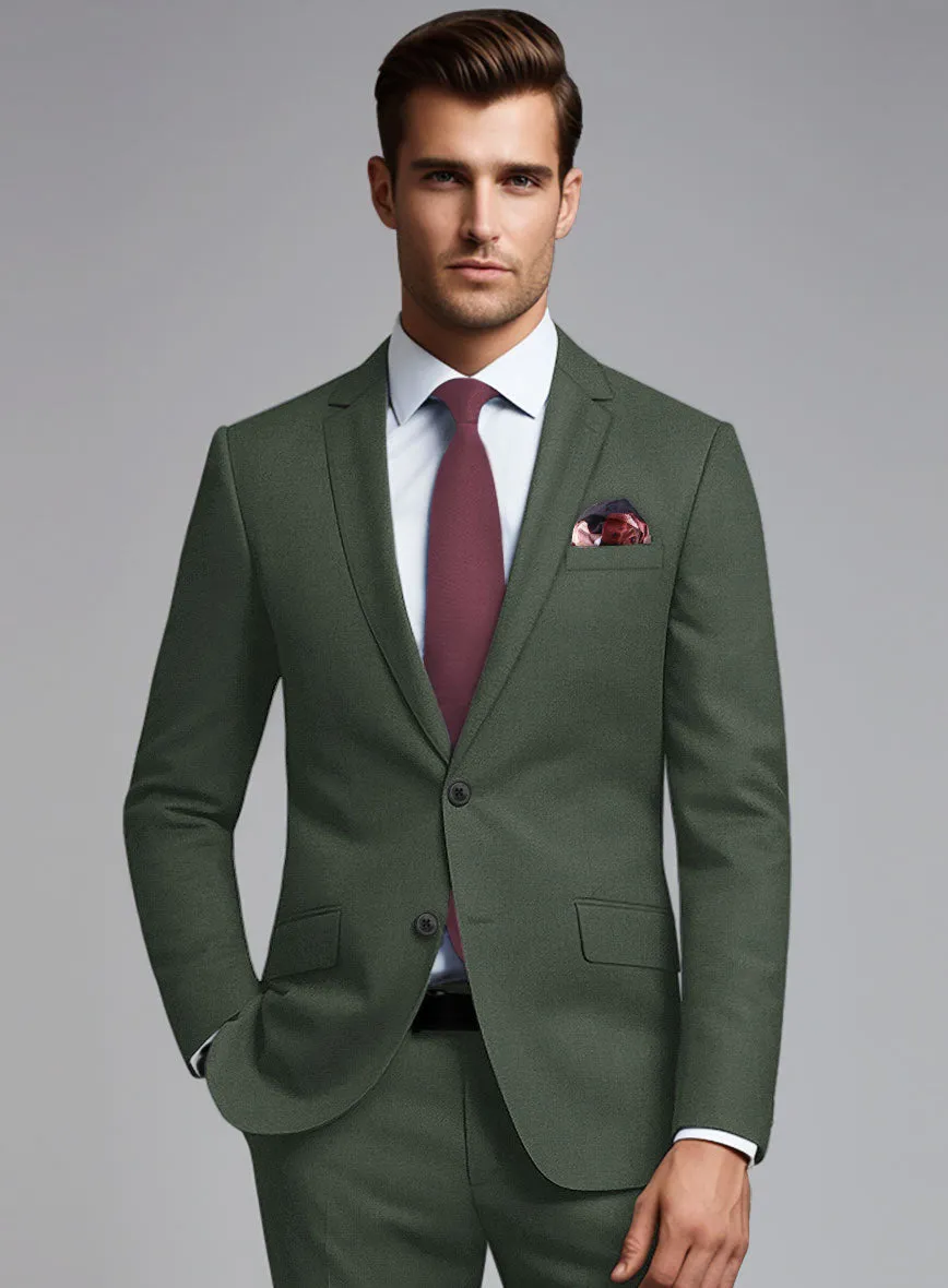 Huddersfield Stretch Autumn Green Wool Jacket