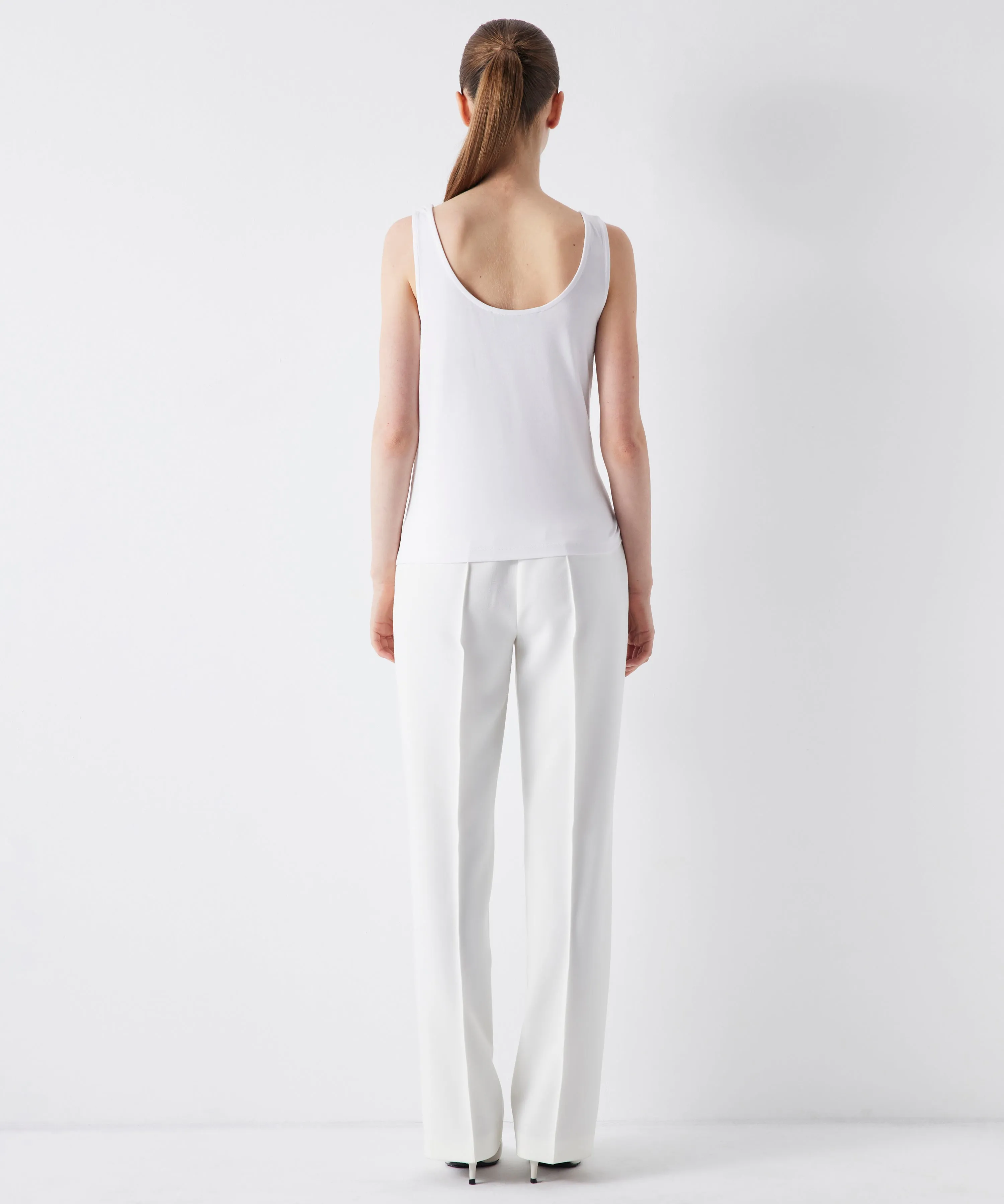 Ipekyol Basic Sleeveless Solid Top White