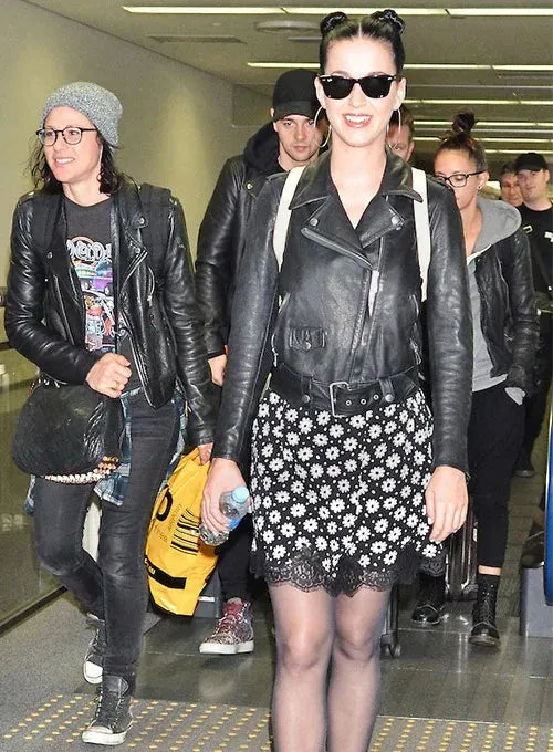 KATY PERRY LEATHER JACKET STYLE # 2