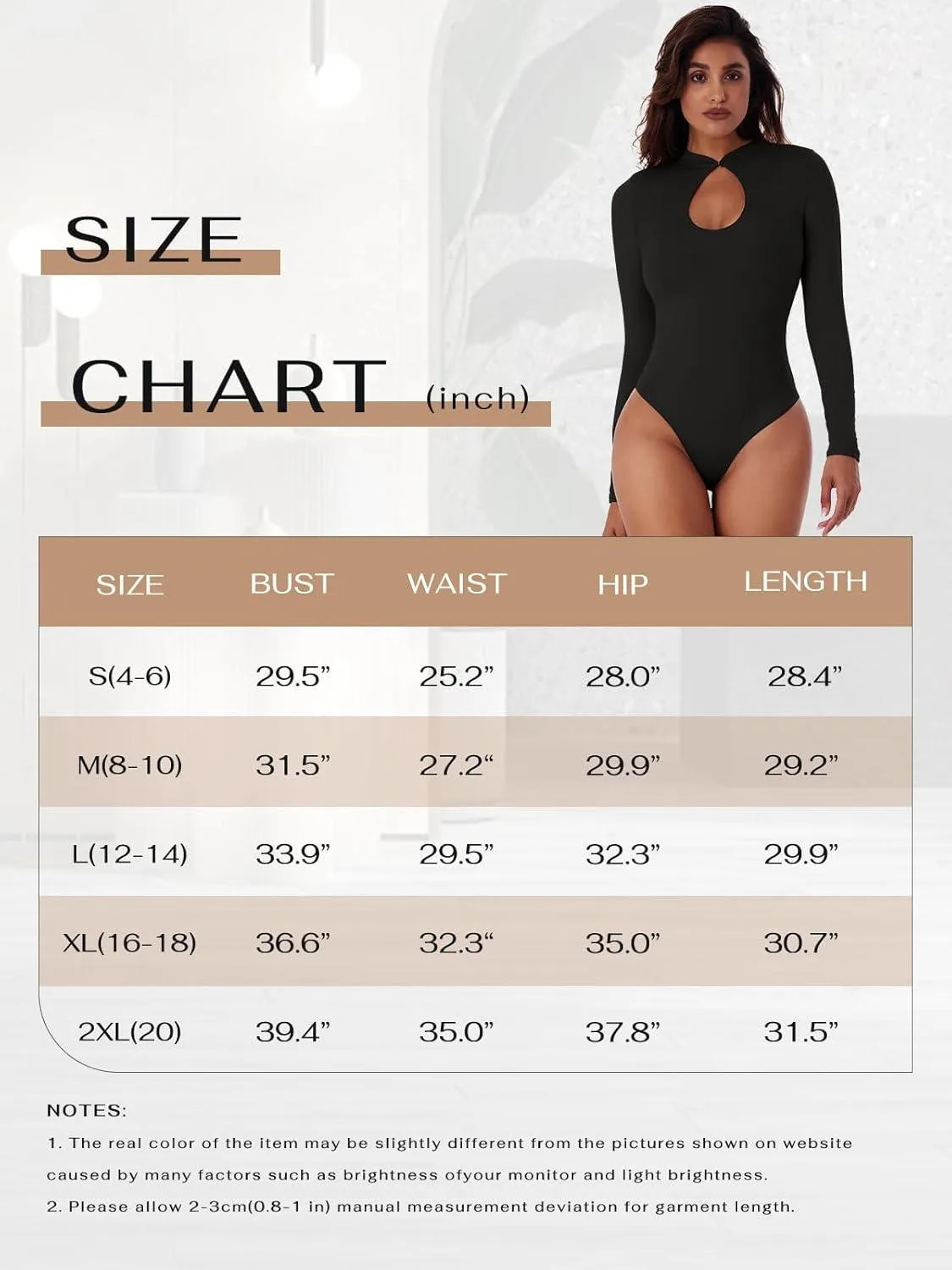 Keyhole Charm Long Sleeve Cut-Out Bodysuit