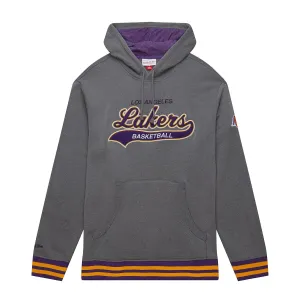 Lakers NBA Snow Washed Fleece Hoodie Vintage Logo