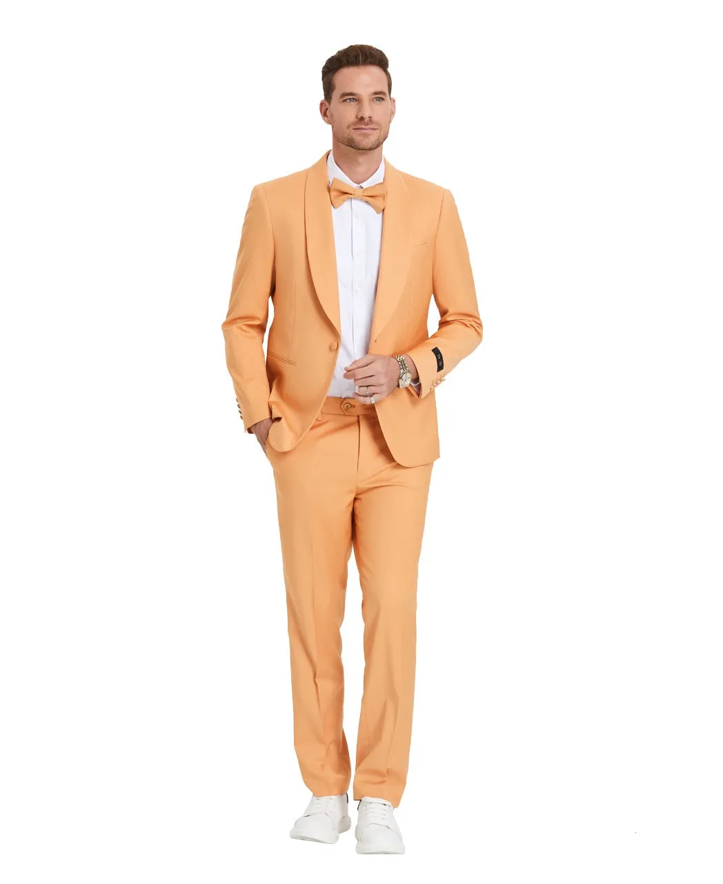 Light Orange Tuxedo with Matching Bowtie