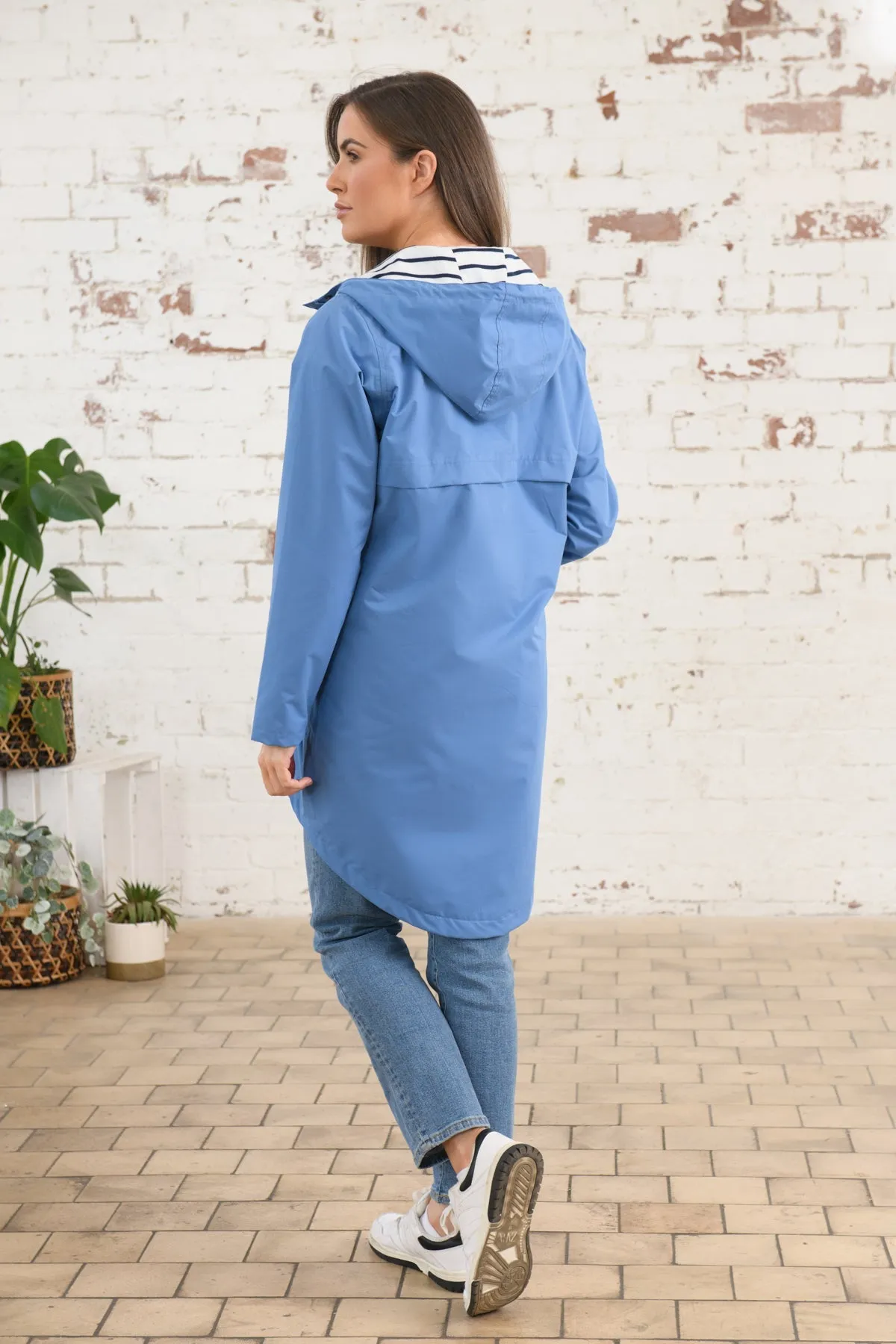 Long Beachcomber Jacket -  Marine Blue