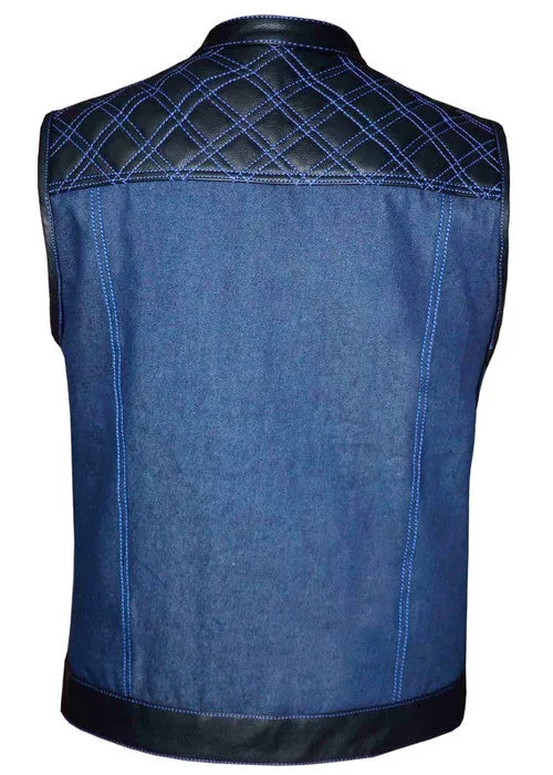 Men's Club Style Vest with Blue Denim on the bottom 6681.00 MV