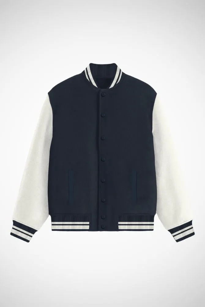 Navy Blue Varsity Jacket