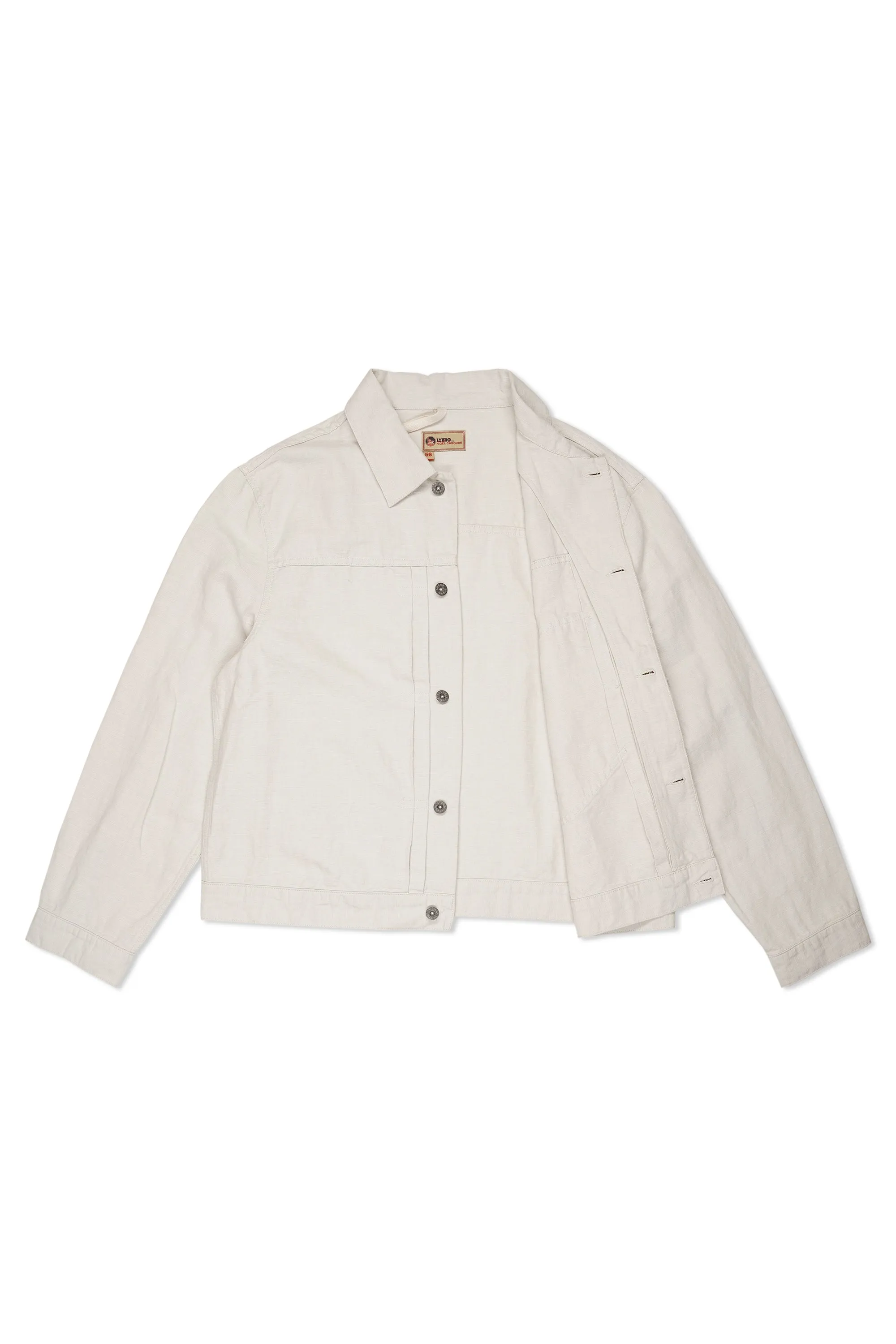 Nigel Cabourn JK-55 Japanese Type1 Off White Cotton Linen Jacket