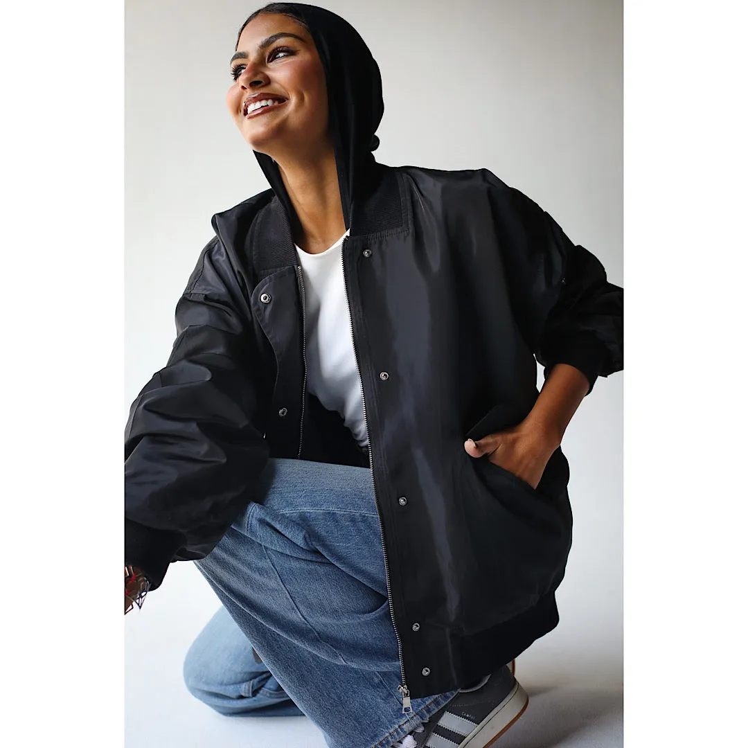 Oversized fit bomber jacket