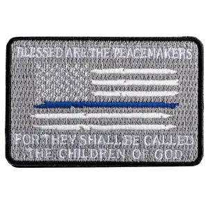 Patch - Blessed are the Peacemakers, Thin Blue Line, Hook-and-Loop