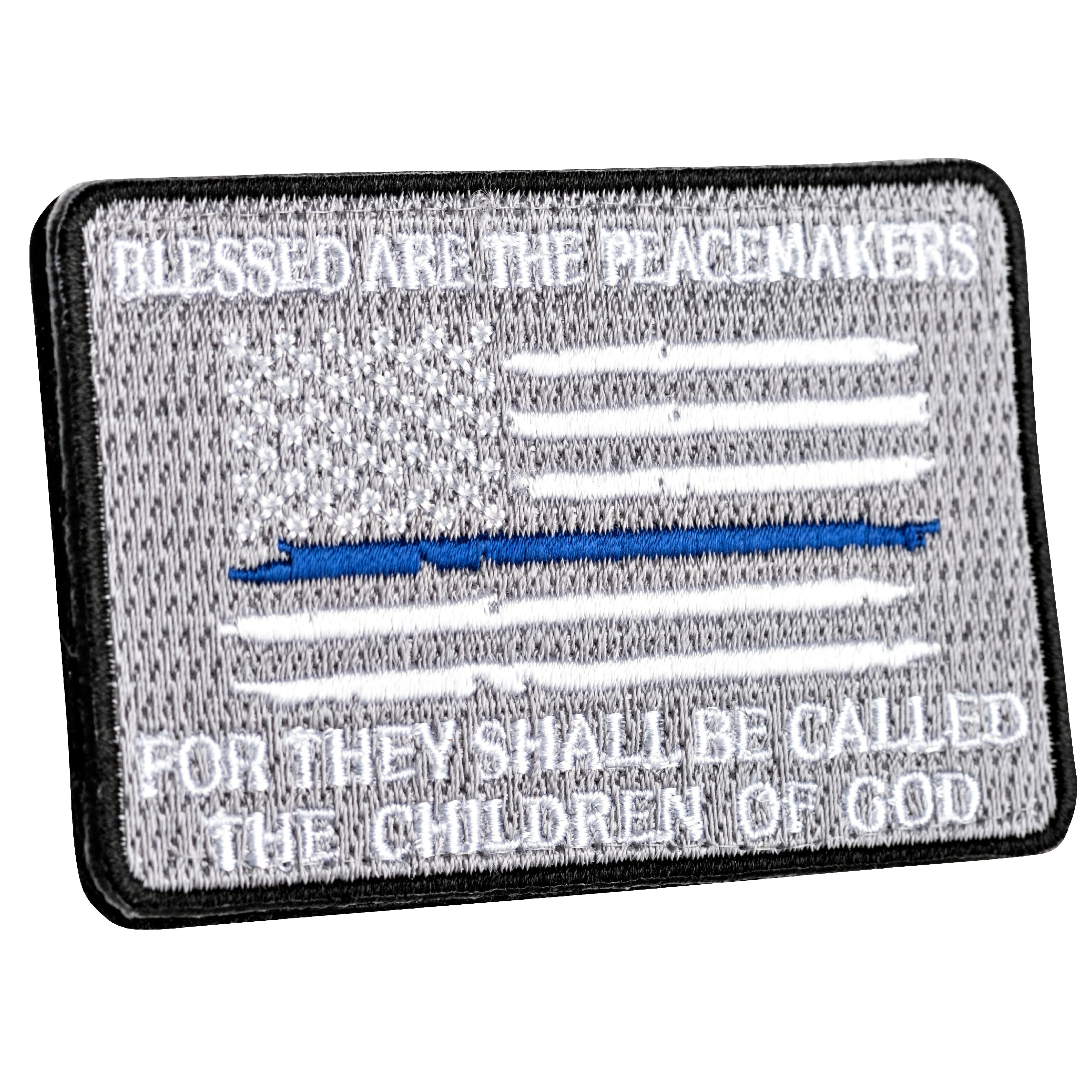 Patch - Blessed are the Peacemakers, Thin Blue Line, Hook-and-Loop