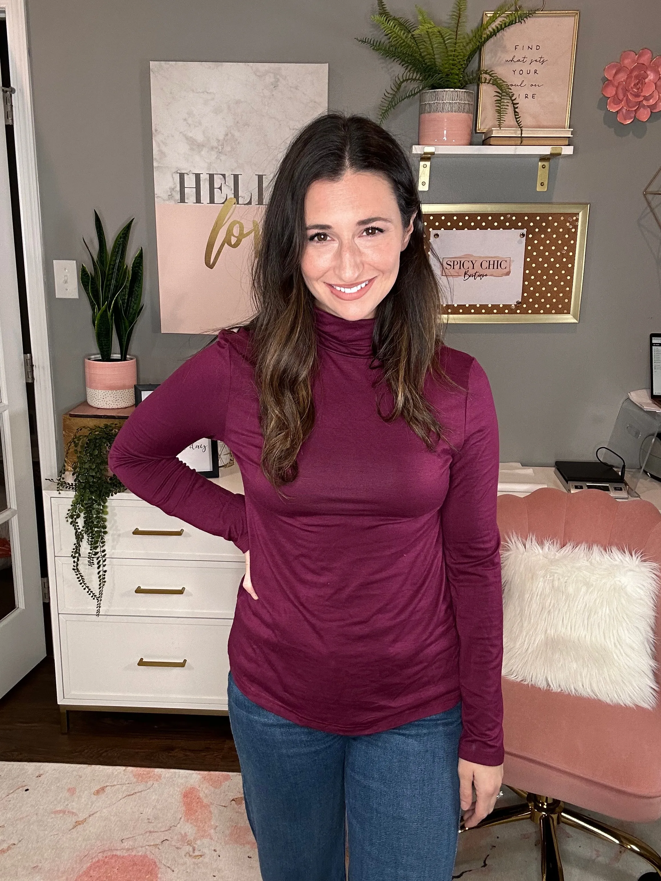 Plum-tastic Long Sleeve Top